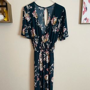 Maurices Floral Jumpsuit Size S